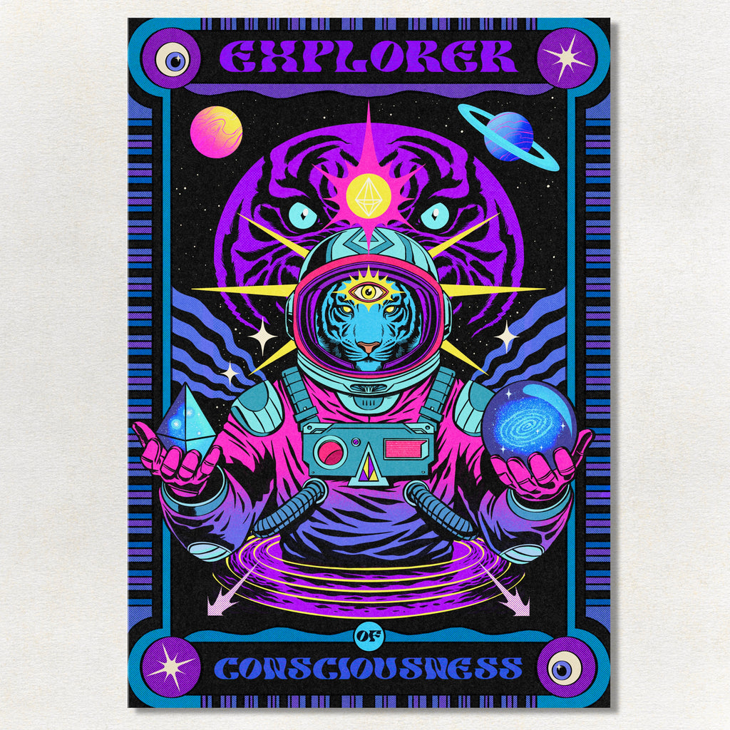 EXPLORER OF CONSCIOUSNESS - Premium Semi-Glossy Paper Poster